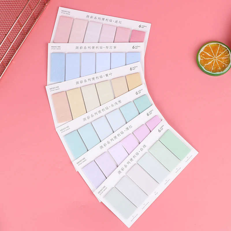 120 листов Творческий разноцветный блокнот Стикеры для заметок бумажный индекс