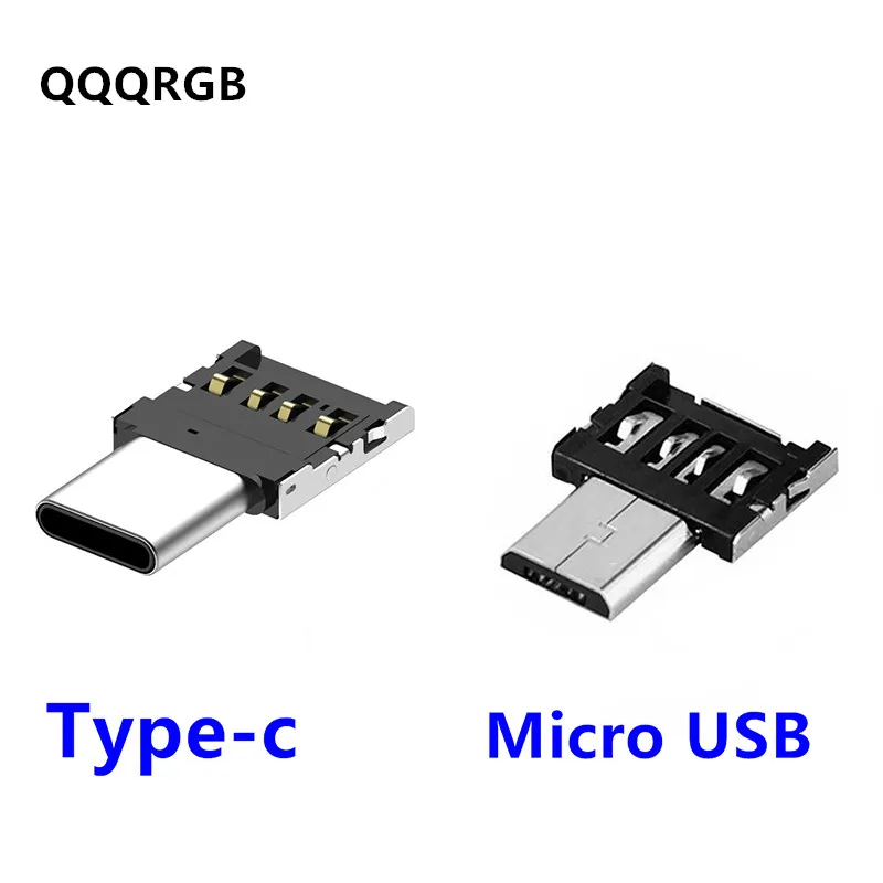 QQQRGB Android Micro USB Type c OTG Кабельный разъем адаптер C конвертер для Мобильный телефон
