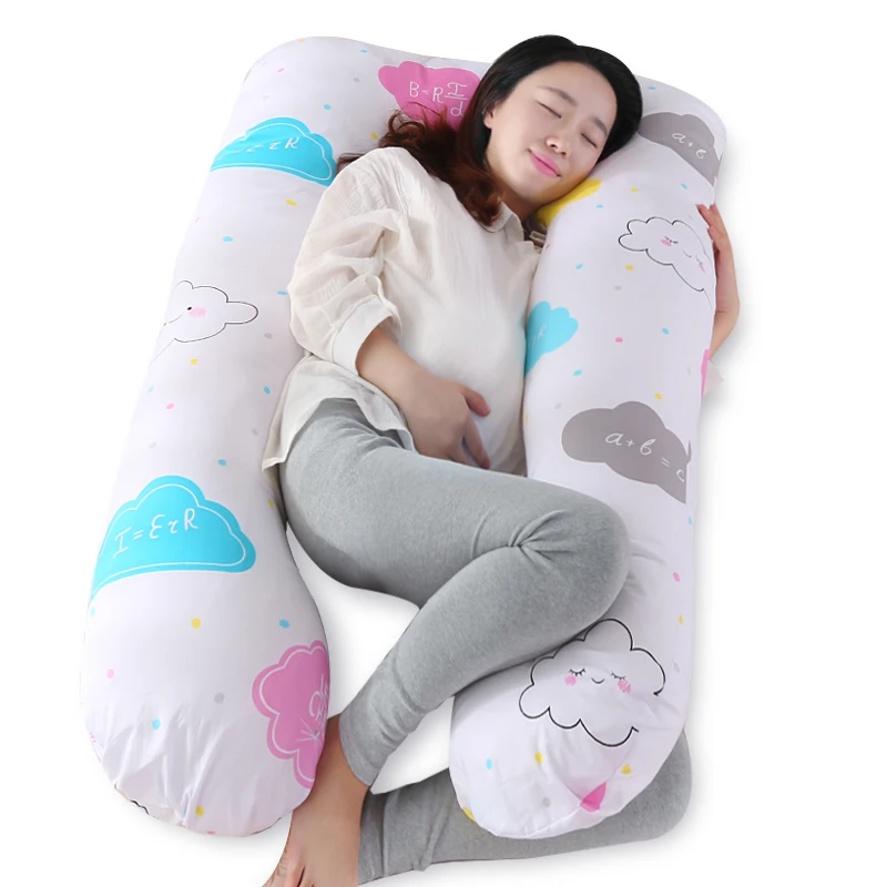 Подушка для сна беременных женщин 100% хлопок с принтом медведя u образные подушки