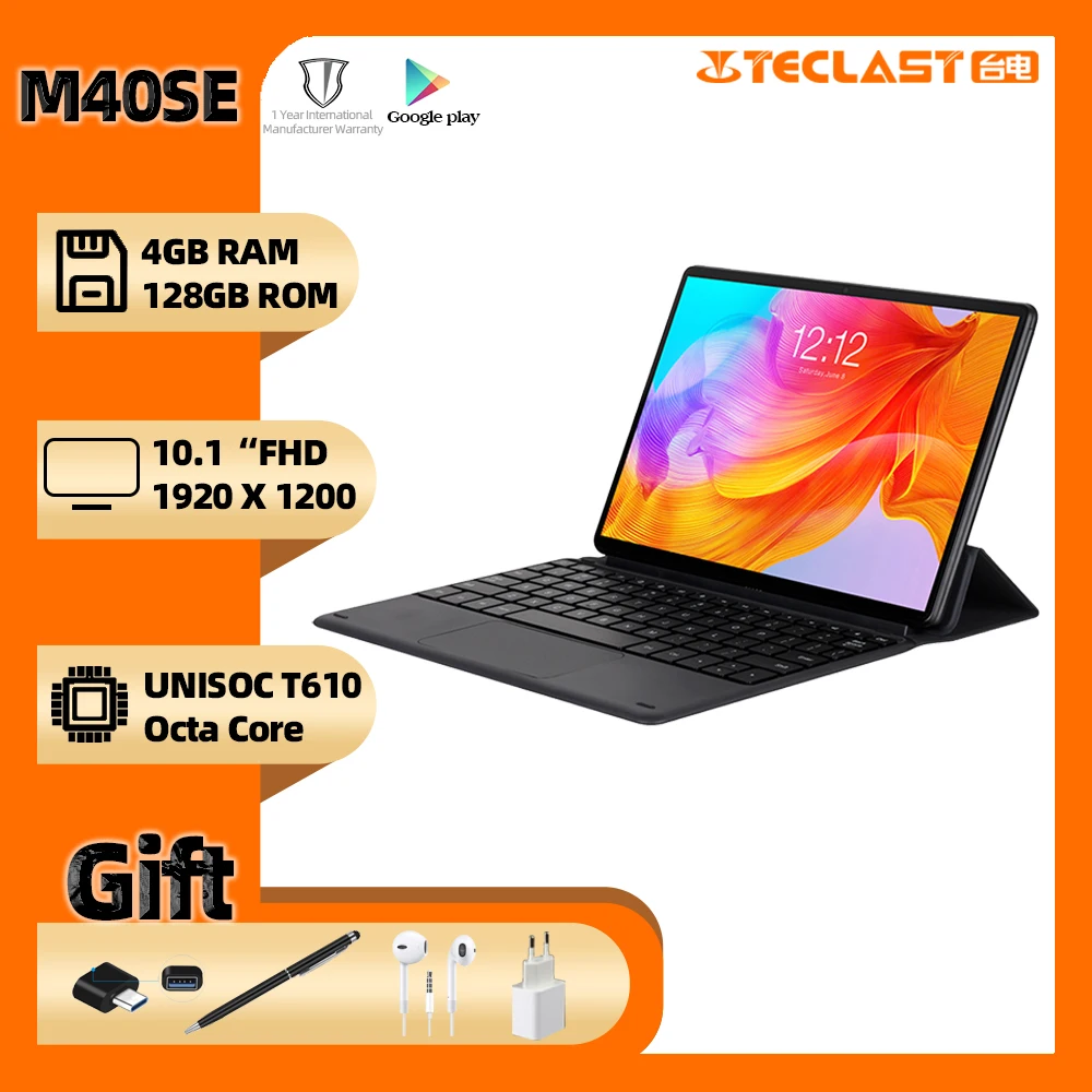 Teclast M40SE планшет экран 10 1 дюймов Android 0 4 Гб ОЗУ 128 ПЗУ камера 5 Мп | Компьютеры и офис