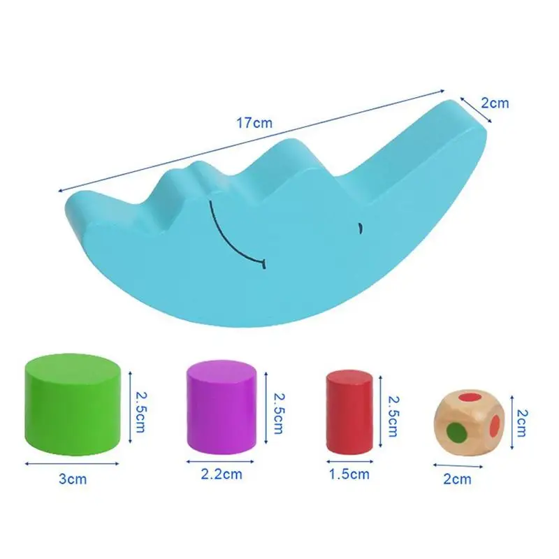 

Colorful Educational Wood Moon Balance Game Blocks Gift Baby Toys Wooden Toys Balancing Blocks For Baby Children