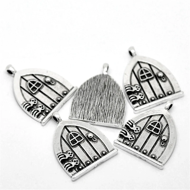 10 шт. Doreen Box сказочные пожелания двери Очаровательные Подвески 35x27 мм сплав