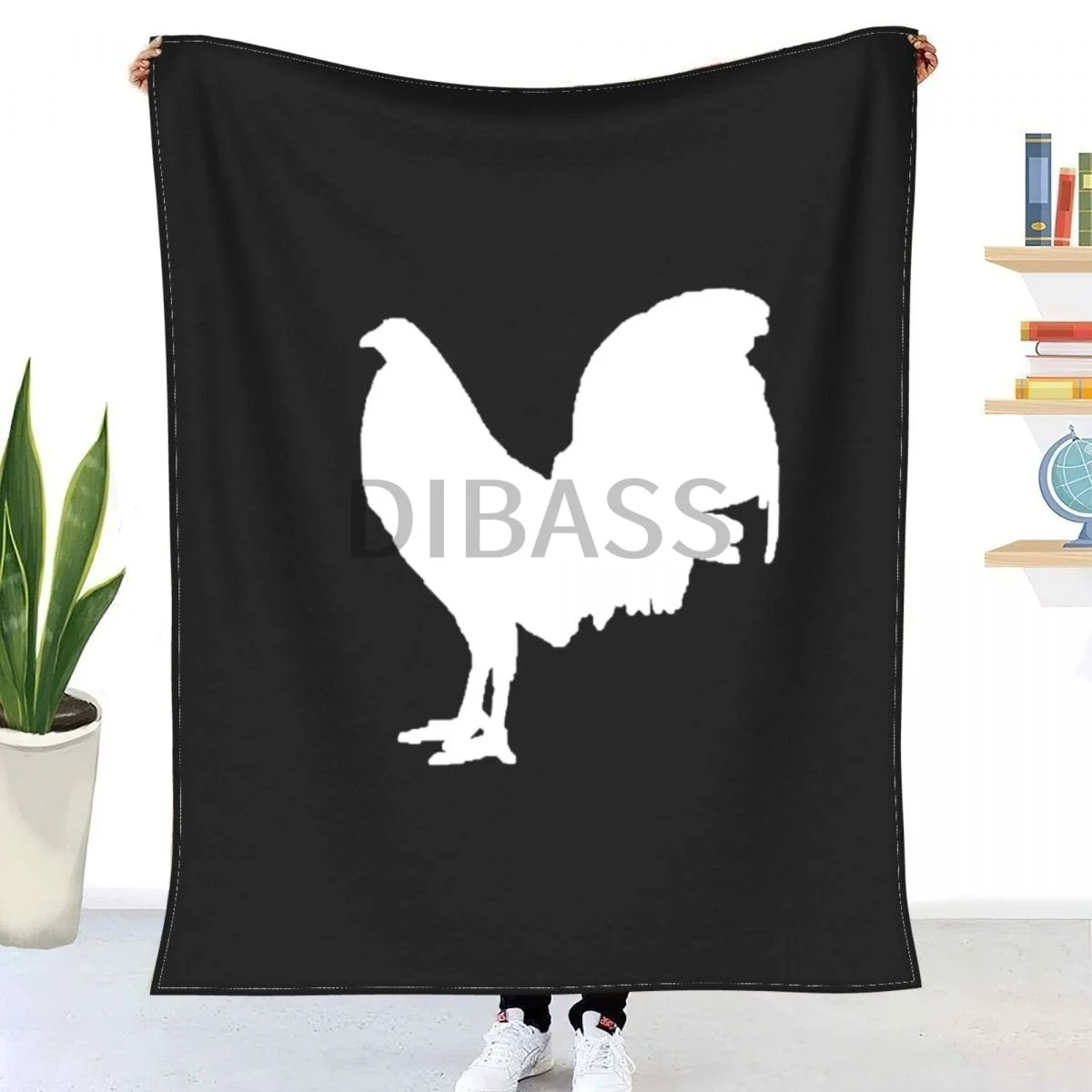 

Gallos Gamefowl - White Logo Comforter 3D Printed Flannel Throw Blanket