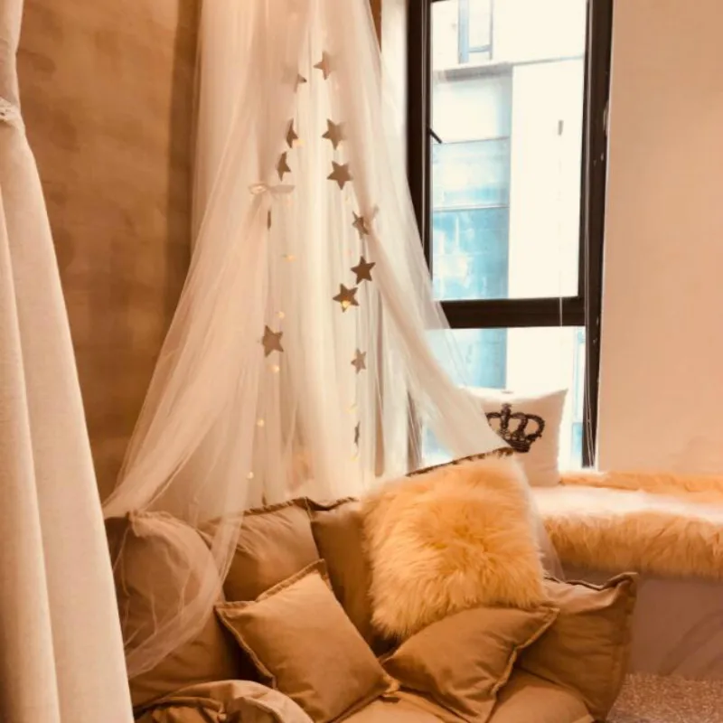 7 цветов подвесные детские постельные принадлежности купольная кровать навес