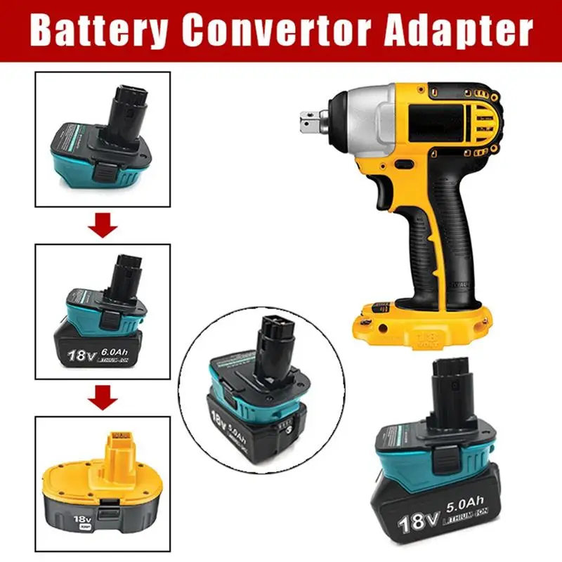 

Lithium Battery Adapter For Makita 18V Lithium Battery Coverter Nickel Electric Tool Accessories For Dewalt MAK1820 BL Series