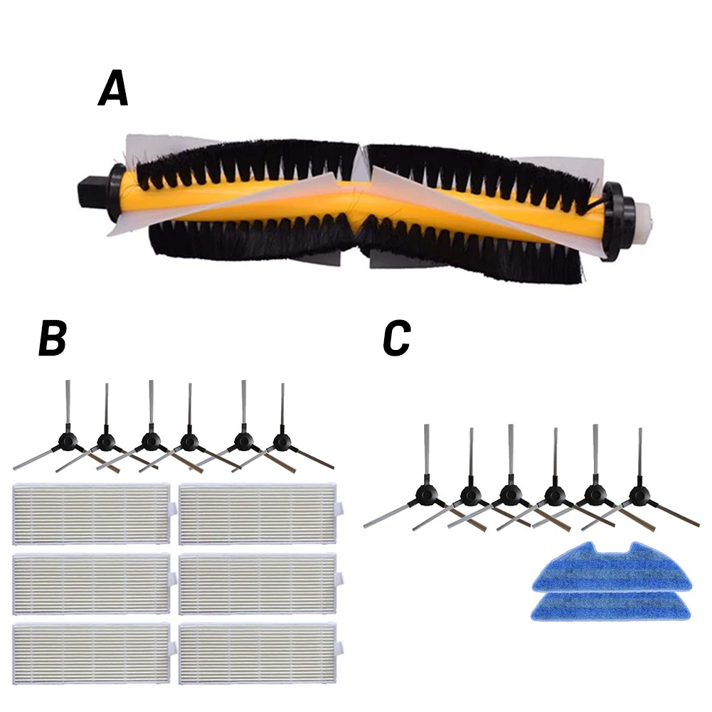 

Side/Main Brush Filter Fit For Proscenic Vslam-811Gb Vslam-911Se Vacuum Parts Pollen And Other Allergens Into The Air You Breath