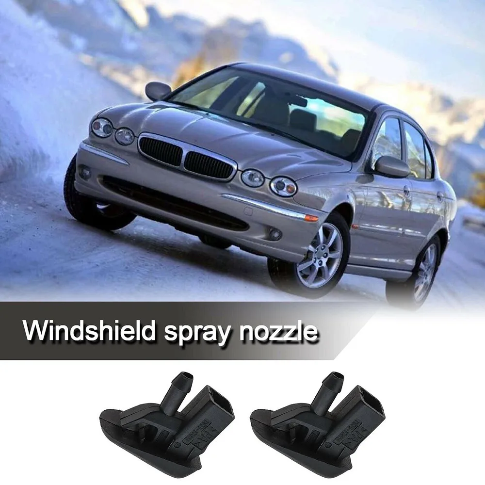 

2 шт., форсунки для омывателя лобового стекла Jaguar X-Type 2001-2010 Black