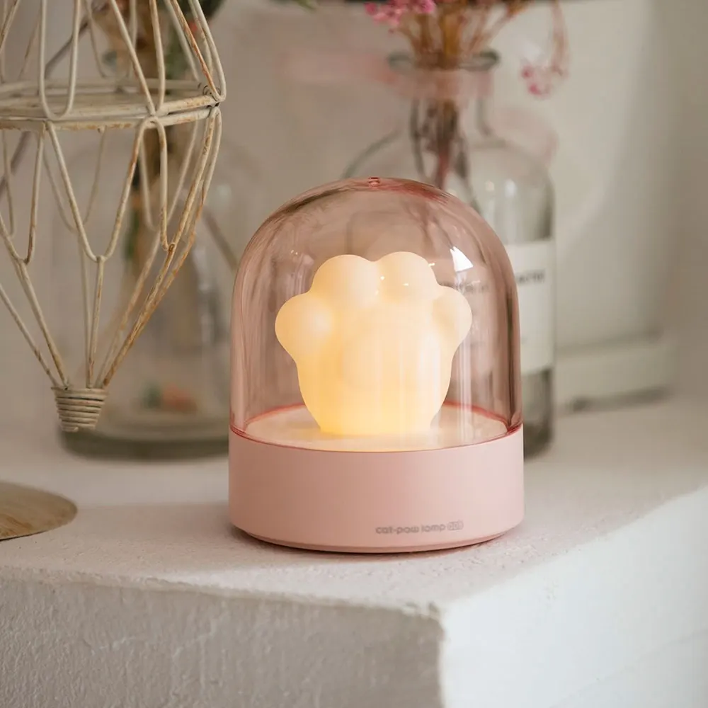

Cute Cat Claw Night Lamp Musical Ambient Lights Bedside Music LED Night Lights Portable Smart Decor Nightlight For Home Gift