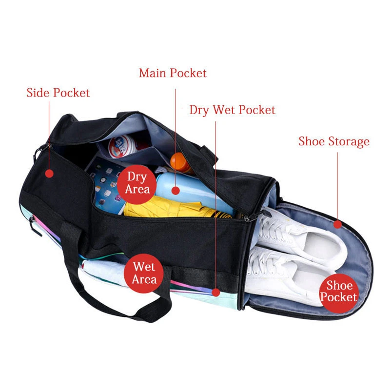 Sports Bag Oxford Duffle Bag Women Luggage Travel Bags New Waterproof Women Training Bag Multifunction Fitness Bags For Men