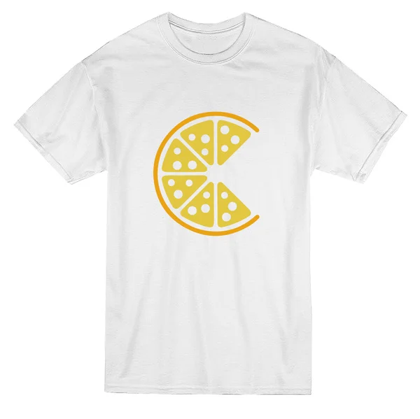 

Pizza Missing A Piece Matching Dad Son Graphic Men's White T-shirt