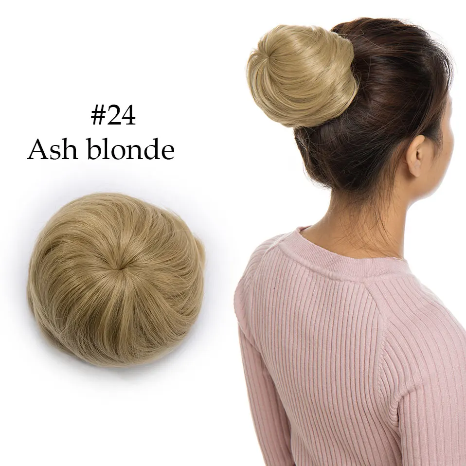ash blonde Snoilite шнурок клип в шиньон волосы булочка синтетический пучок волос кусок шнурок updo волосы булочки для женщин кудрявые шиньон волосы - Цвет: ash blonde