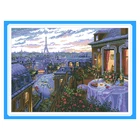 Комплекты для вышивки крестиком из мультфильма Париж по ночам, наборы для рукоделия 11CT 14CT, ручная работа, поделки, картины, домашний декор