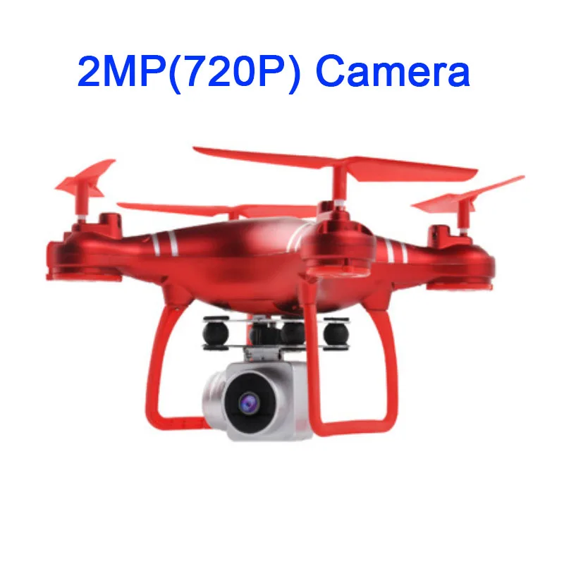 red 2MP HJ14W Камера WiFi Дроны с видом от первого лица HD Камера 1080P дрона с дистанционным управлением складной Квадрокоптер вертолет двойной дополнительные Батарея VS XY4 - Цвет: red 2MP