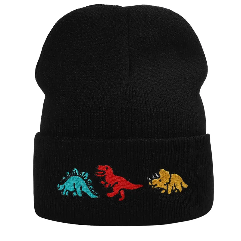 

Cartoon Dinosaur Winter Hat For Kids Soft Warm Crochet Knitted Baby Girl Boy Hats Beanie Autumn Winter Toddler Children Bonnet