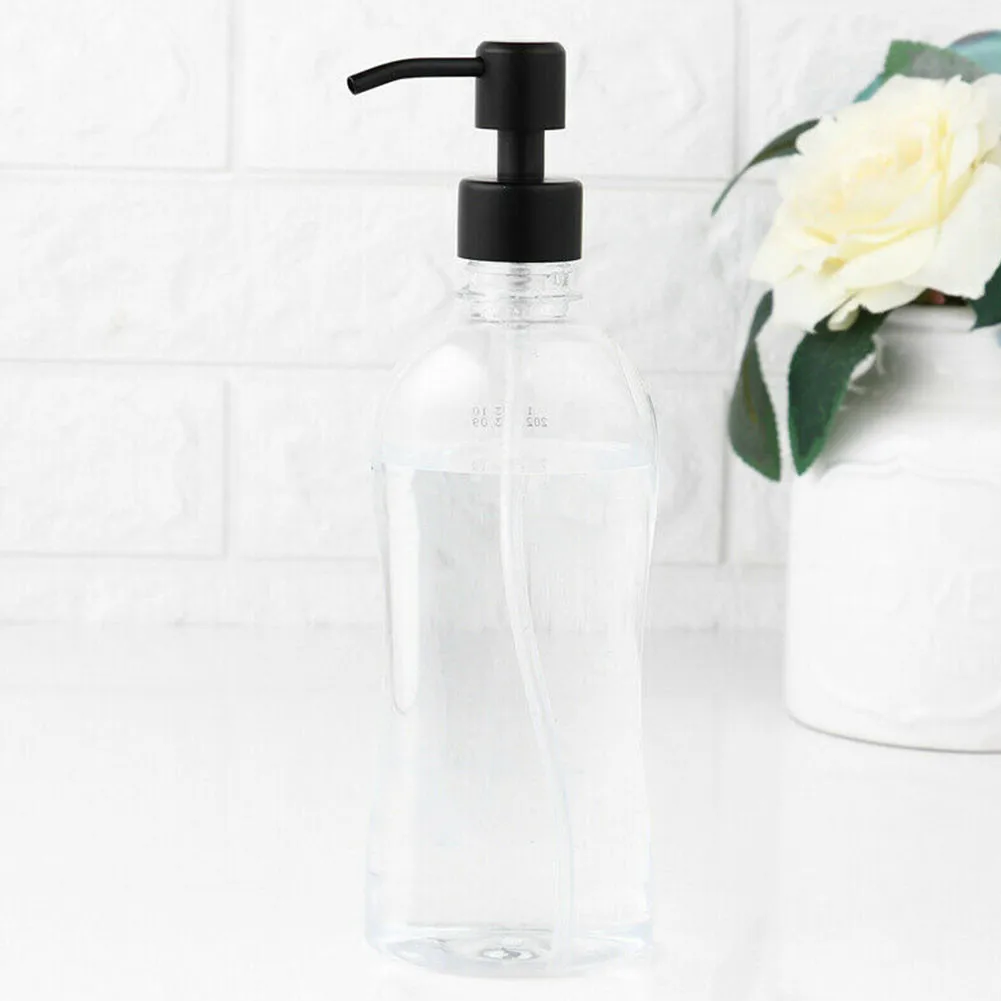 

2pcs Stainless Steel Hand Liquid Soap Pump Dispenser Nozzle Lotion Detergent Shampoo Bottle Replacement Jar Tube Bathroom Gadget
