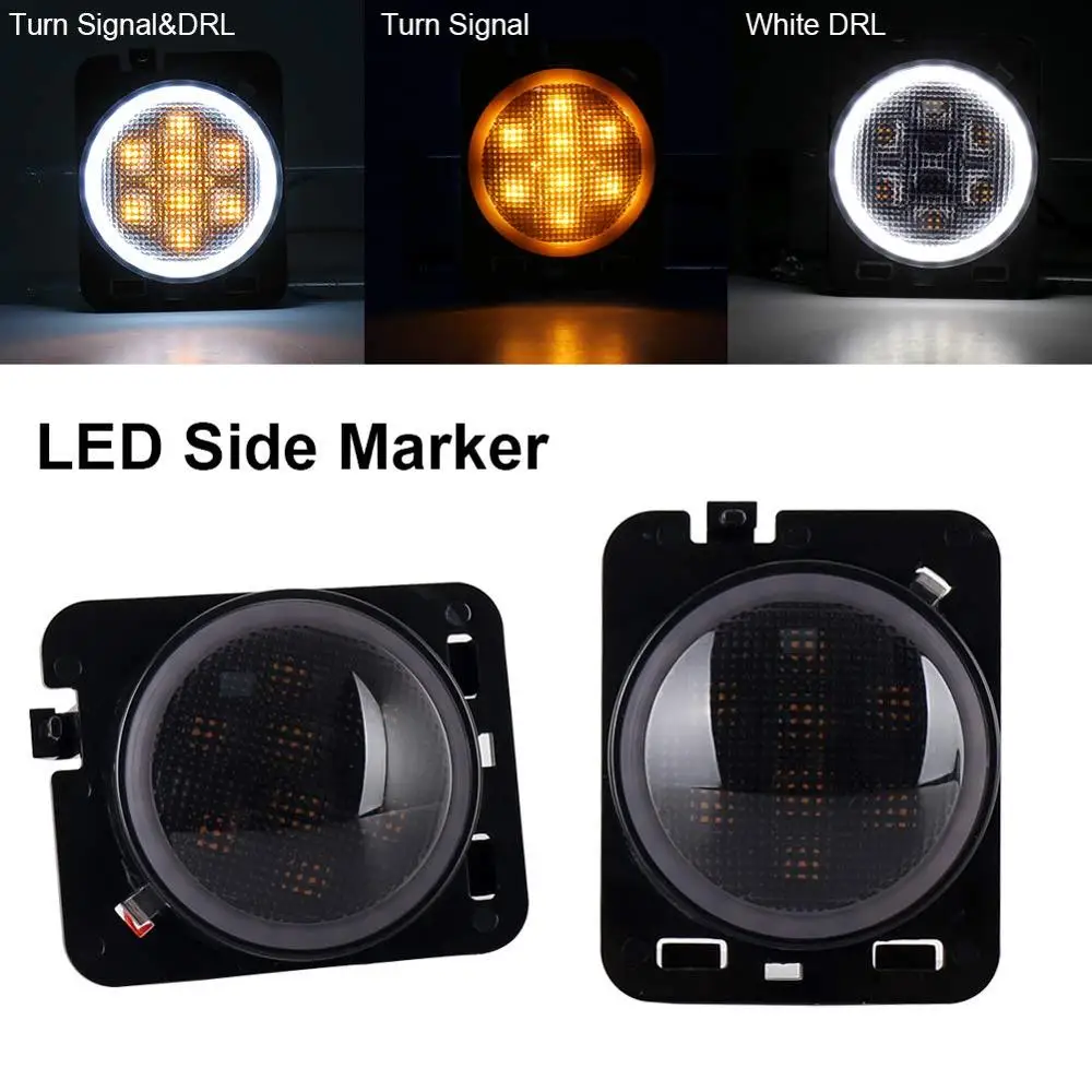 Светодиодный Копченый переднее крыло индикаторная лампа поворота сигнального