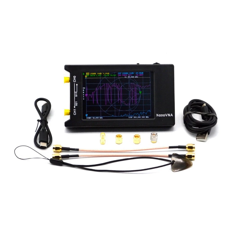 

GTBL NanoVNA-H4 Vector Network Analyzer 10KHz-1.5GHz Shortwave MF HF VHF UHF Antenna Analyzer Measuring S Parameters
