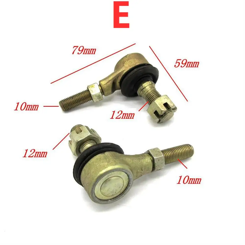 

1Pair Metal M10 M12 Tie Rod Ball Joint For 50cc 70cc 90cc 110cc 125cc 150cc 200cc 250cc 300cc ATV Quad 4-Wheeler