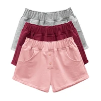 toddler kids summer baby shorts for boy and girl casual candy color baby bottom short pants with pocket cotton girl panties