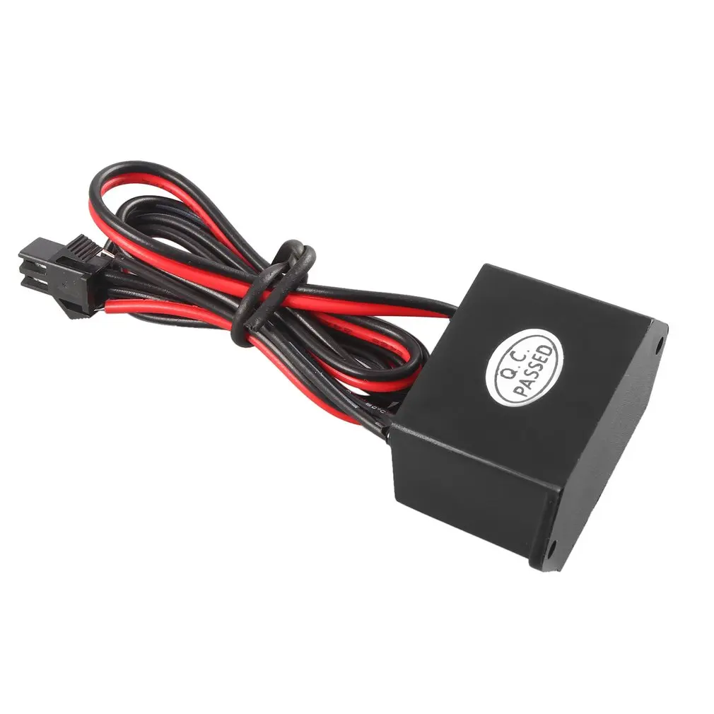

Black 12v power supply DC to AC Inverter for EL Lamp Wire Electroluminescent 5M Meters led driver volt led