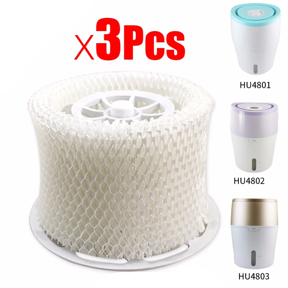 

Top Sale 3Pcs Original Air Humidifier Filters Adsorb Bacteria And Scale For Philips HU4801 HU4802 HU4803 HU4811 HU4813 Humidifie