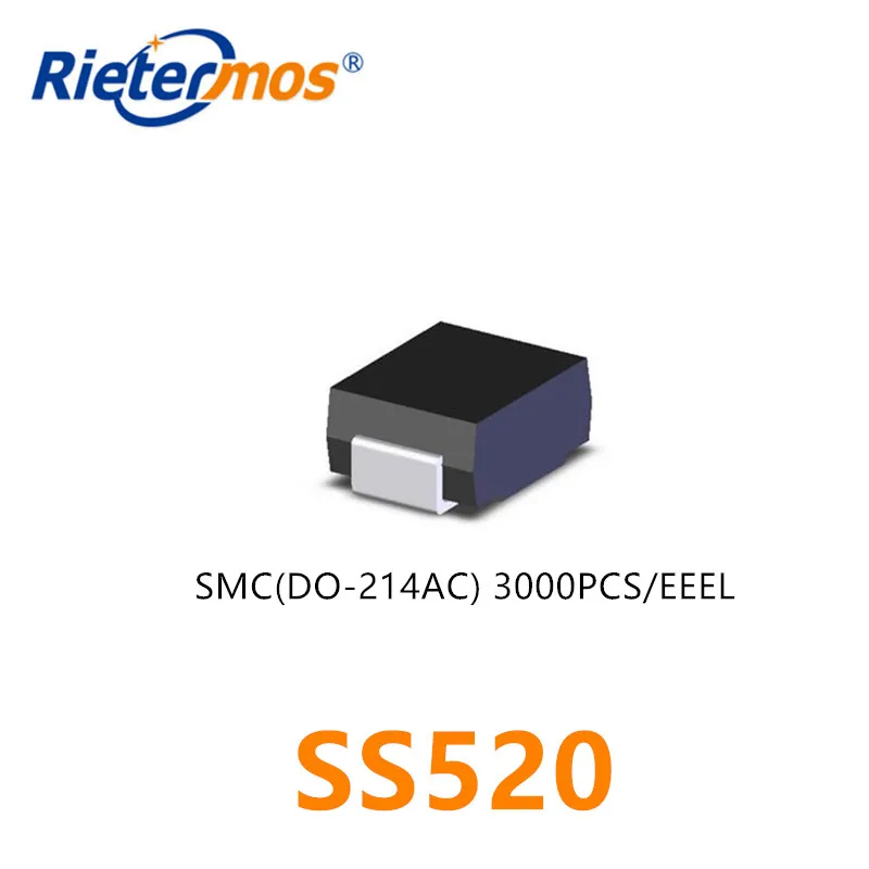 3000PCS SS520 SS5200 SMC DO-214AB