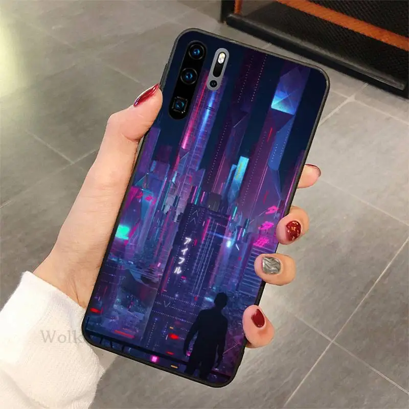 

Cyberpunk Phone Case for huawei mate 10 20 lite 20X 30 40 pro nax fundas cover