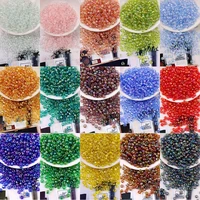 400pcs 3mm ab colorful glass seedbead 80 czech glass seed spacer beads for diy handmade jewellery fittings sewing accessories