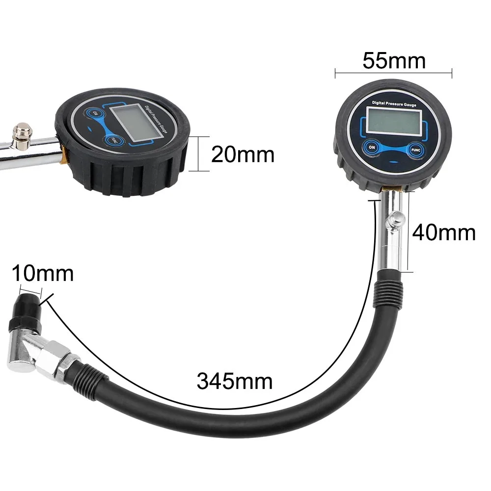 

LEEPEE High Precision Digital Tire Tester LCD Display Auto Tire Pressure Gauge for Car Truck Vehicle Motorcycle