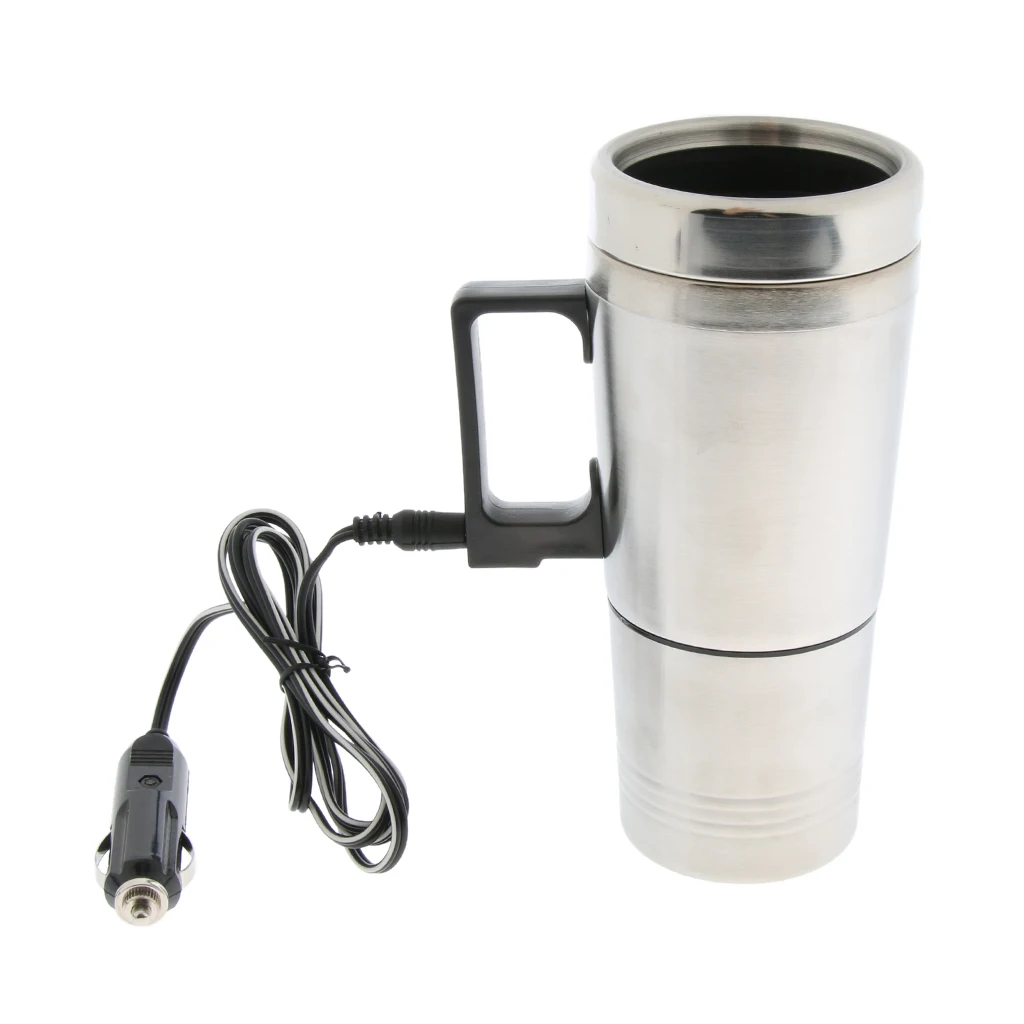 12 В в машину Кофеварка чайник бутылка нержавеющая сталь чашка с подогревом 300
