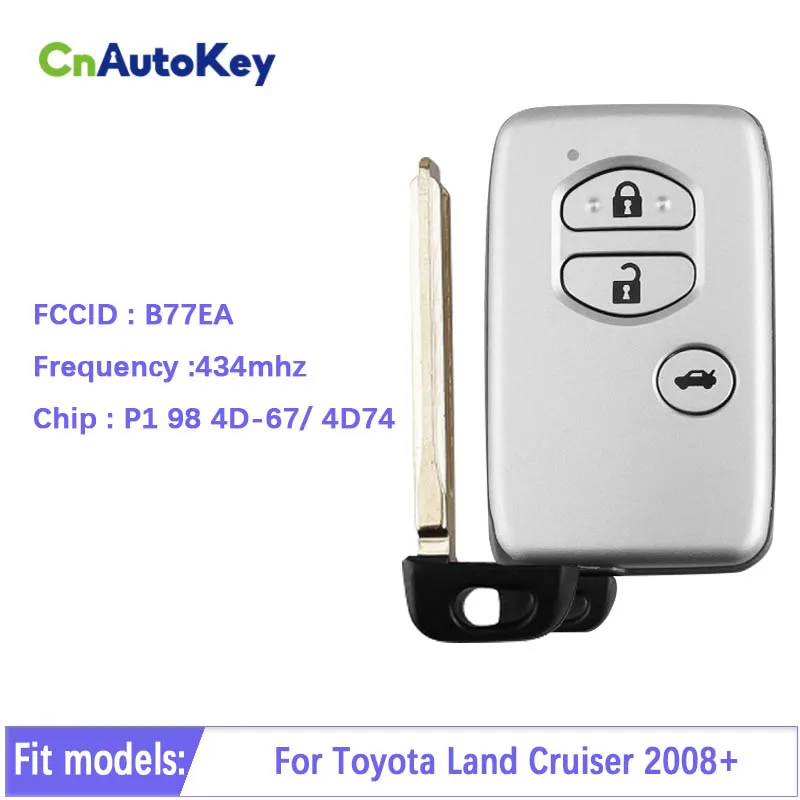 

CN007171 B77EA Smart Remote Car Key For Toyota Land Cruiser 2008+ with P1 98 4D-67 Chip 433MHz 89904-60A91 Keyless Go PCB A433