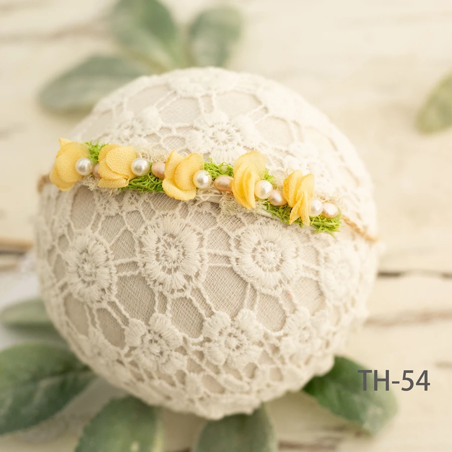 Diademas de perlas para beb&eacute;, accesorios para el cabello para ni&ntilde;a reci&eacute;n nacida, accesorios para fotograf&iacute;a, diademas de estudio-5