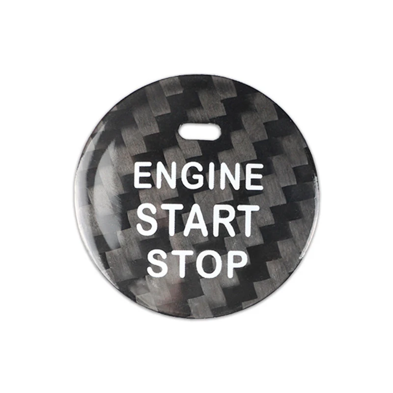 

Carbon Fiber Car Engine Start Stop Button Cap Interior Trim Cover for Subaru XV Forester Legacy Outback WRX