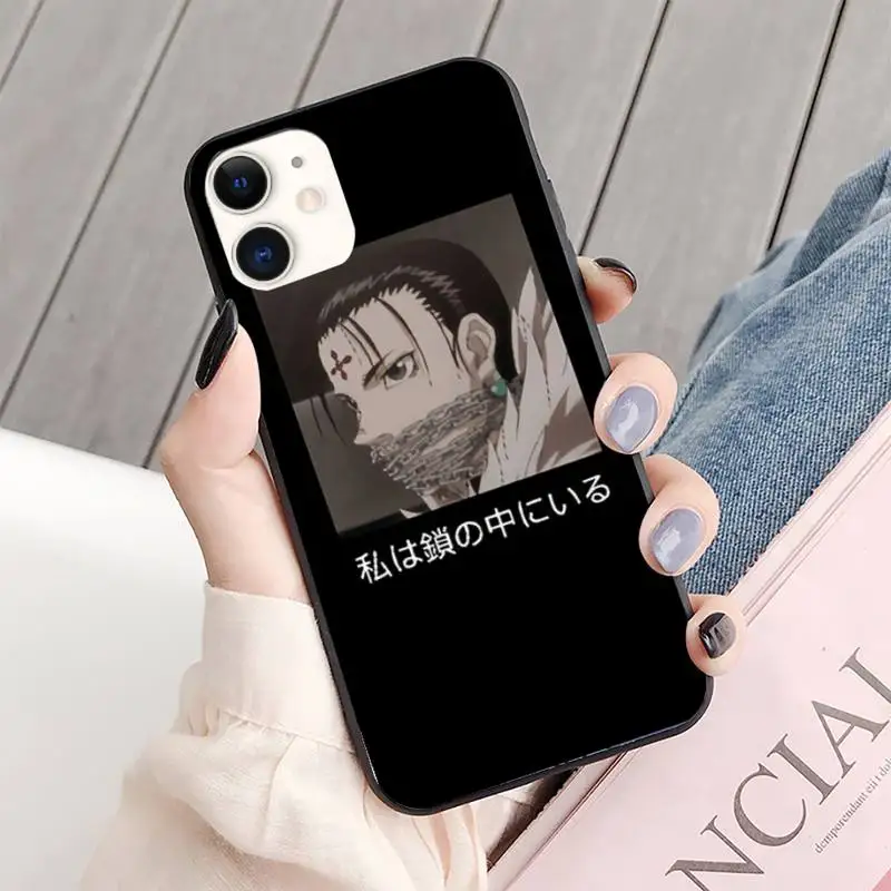 Chrollo Lucilfer цепи HxH аниме чехол для телефона iphone 13 8 7 6 6S Plus X 5S SE 2020 XR 11 12 mini pro XS MAX -