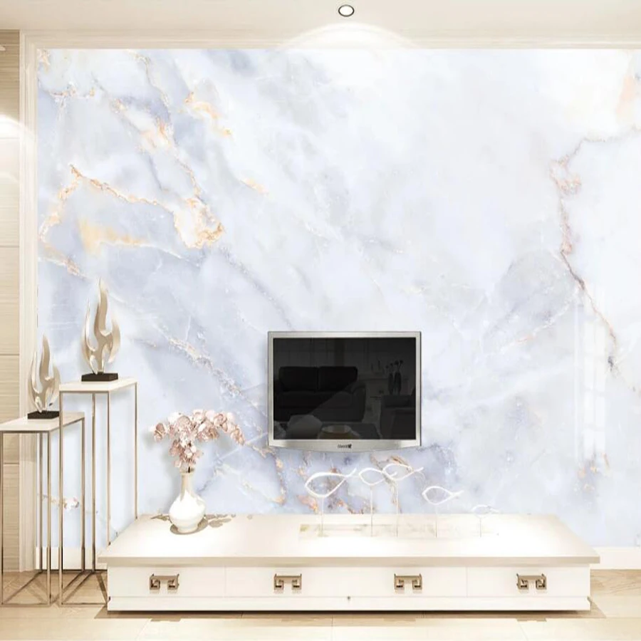 

Milofi customizable size 3D mural wallpaper landscape conception wall Nordic marble pattern wallpaper mural