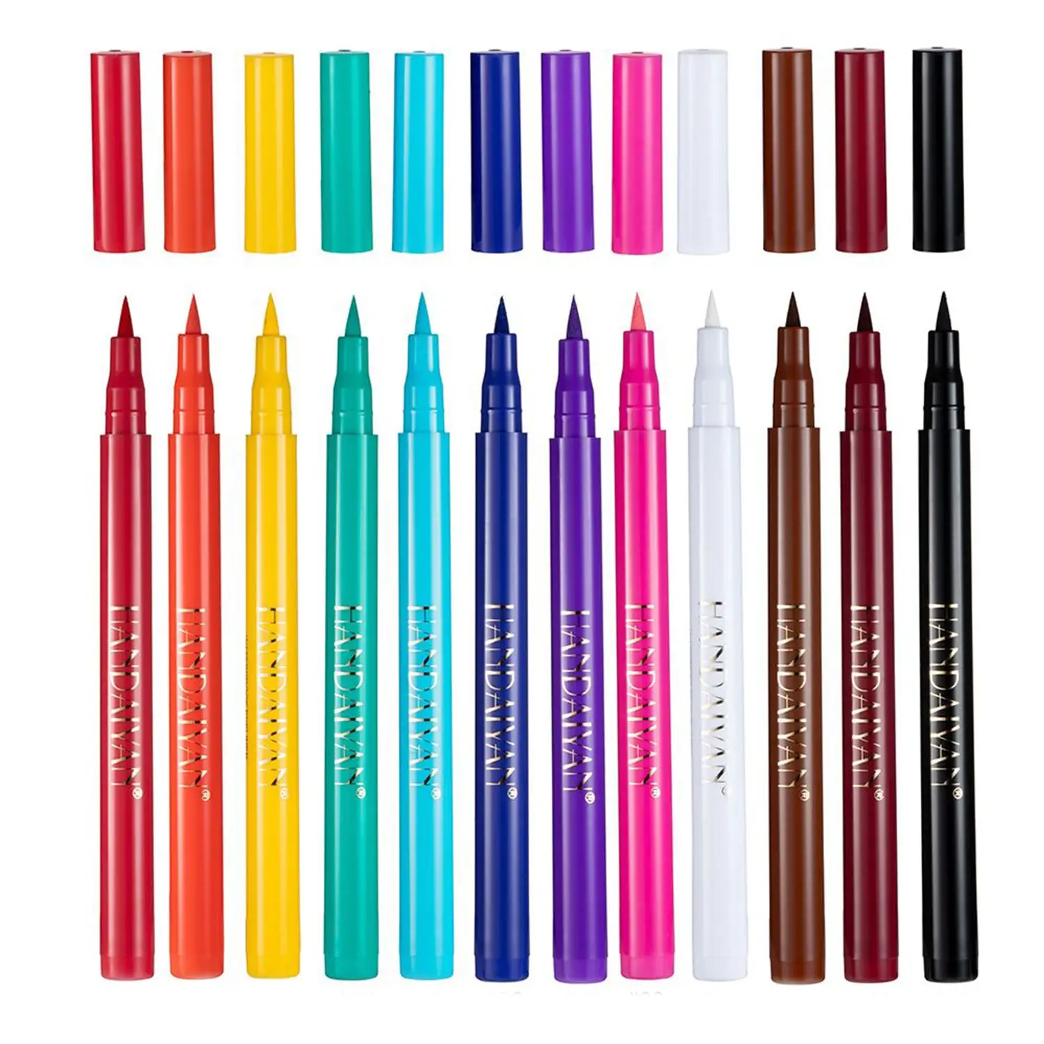 

12pcs Professional Long-lasting DIY Smooth Liquid Eyeliner Pencil Quick-dry Makeup Tools Eye Pen
