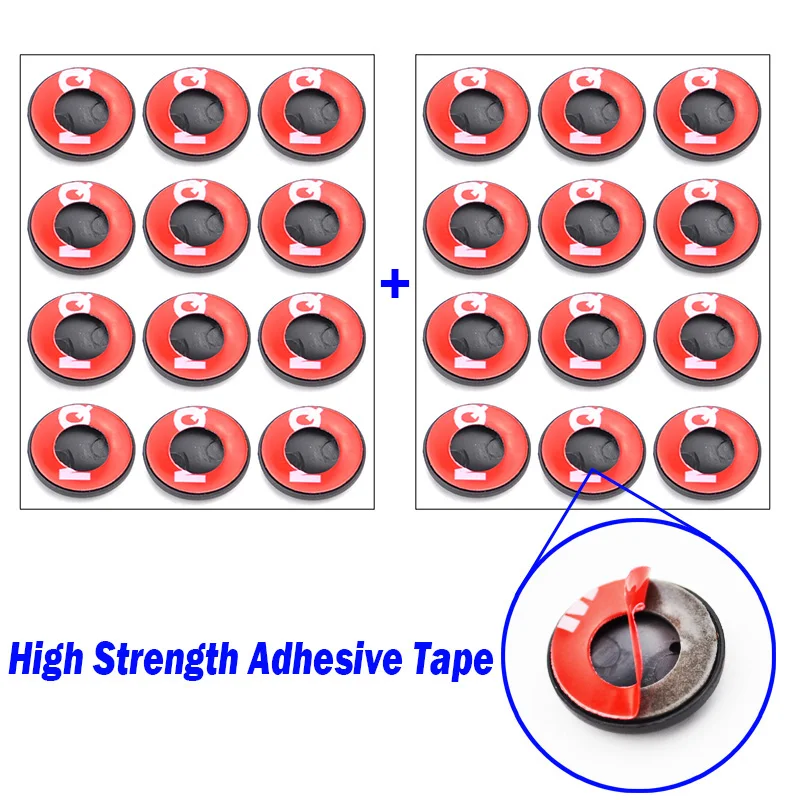Универсальный Автомобильный Замок на дверь черные наклейки винтовая защита 24 шт.
