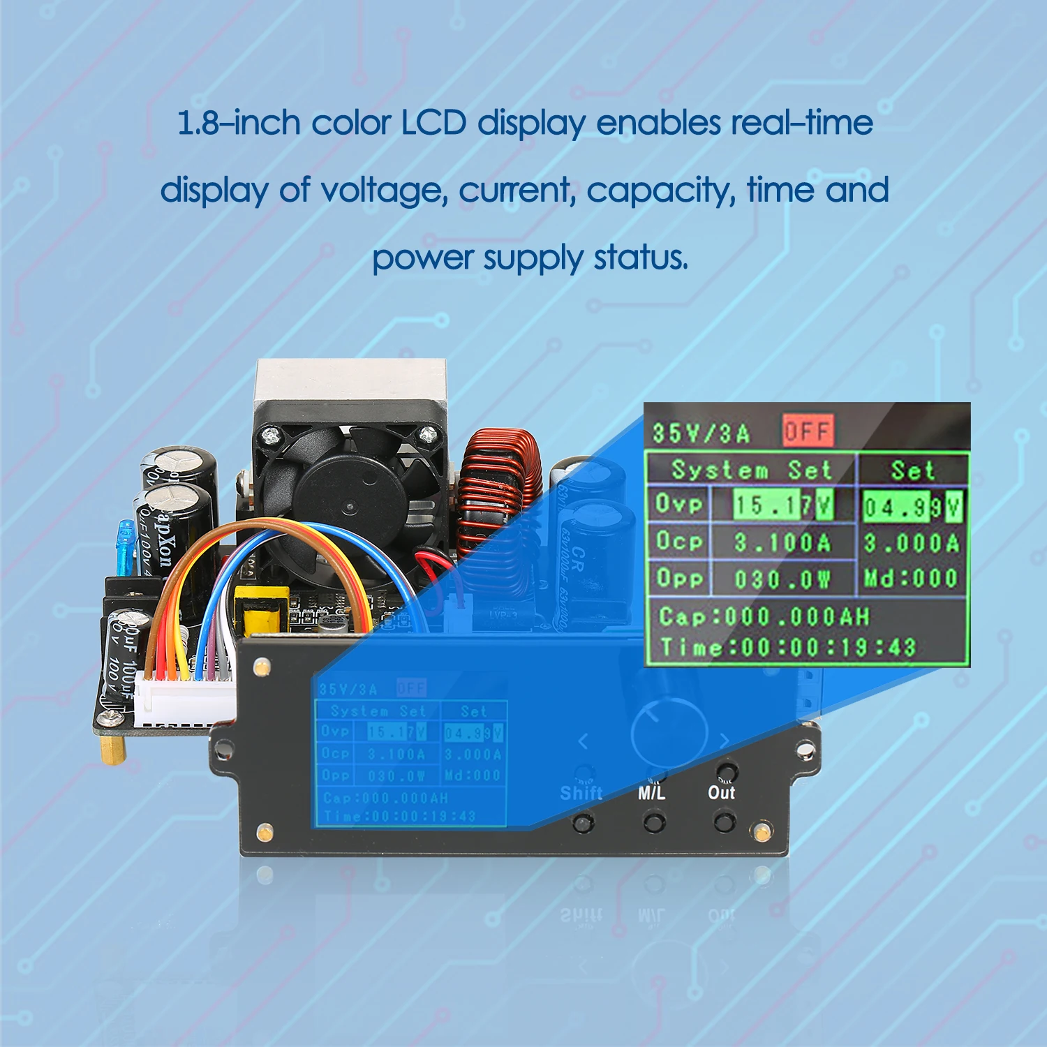 Цветной экран серии DPX дисплей с ЧПУ Регулируемый реверсивный модуль встроенный