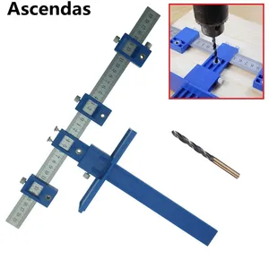 Оборудование для шкафа джиг инструмент истинное положение самый быстрый и самый точный ручка  Pull джиг древесины бурения дюбеля отверстие пилы мастер Syst