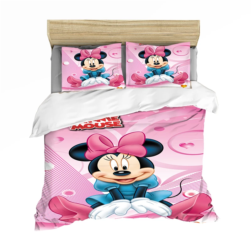 Набор постельного белья Mickey Mouse подарок на Рождество мягкая домашняя текстильная спальня Twin Double Queen King Size для детей, пары, студентов.