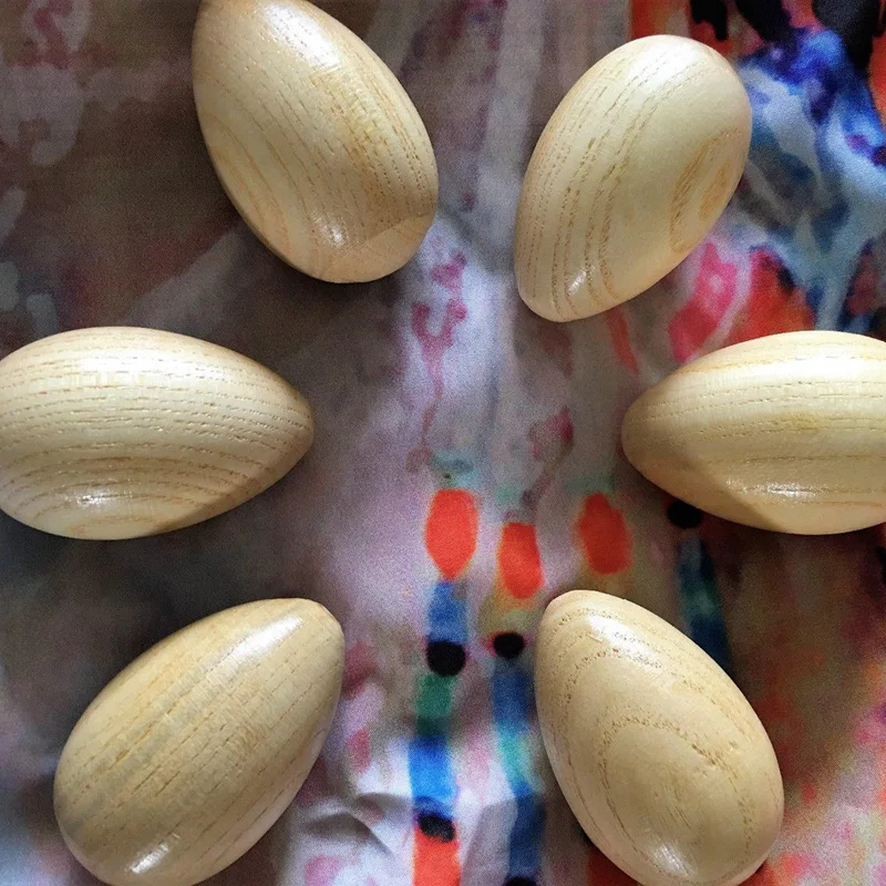 Набор из 6 деревянных ударных музыкальных яиц Maracas музыкальные яйца инструменты