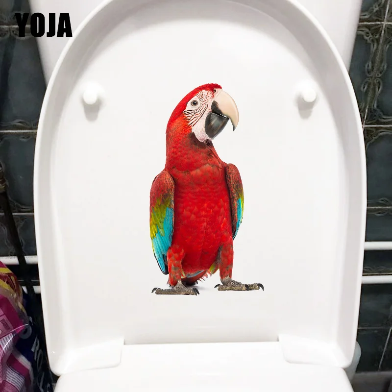 YOJA 13 5 × 25 4 см зеленокрылый Ара животных домашние наклейки на стену с изображением