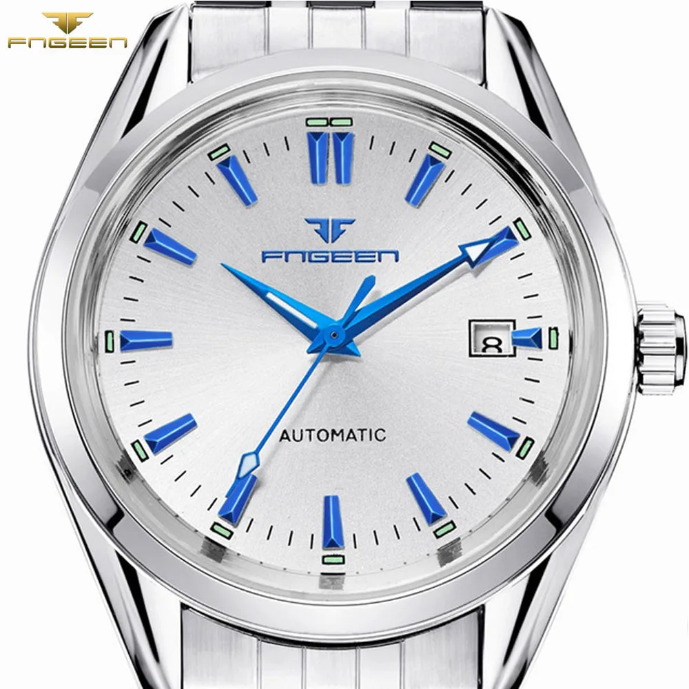 Часы наручные FNGEEN Мужские автоматические механические брендовые Роскошные