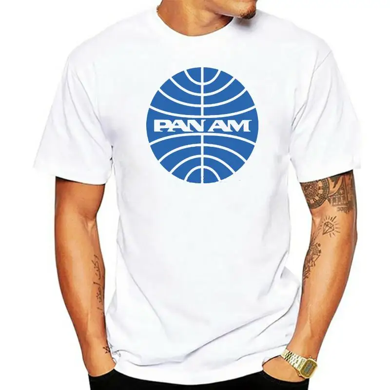 

Мужская футболка с принтом и логотипом Pan Am