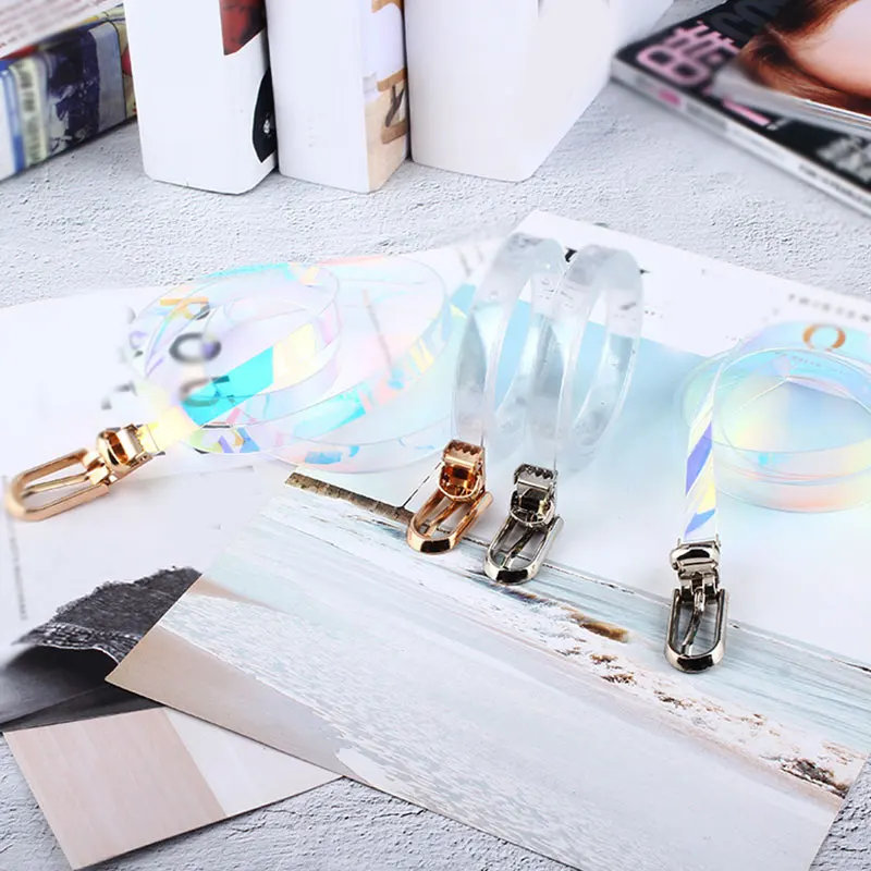 1 шт. тонкий прозрачный пояс джинсовый ремень с пряжкой для платья модный