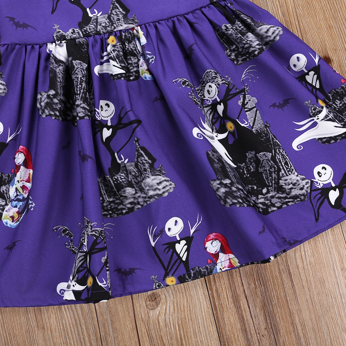 Halloween Baby Girls Ghost Printed Dress Toddler Kids Sleeveless Holiday Party Princess Tutu Dresses Sweet Cotton Sundress 1-6T | Детская