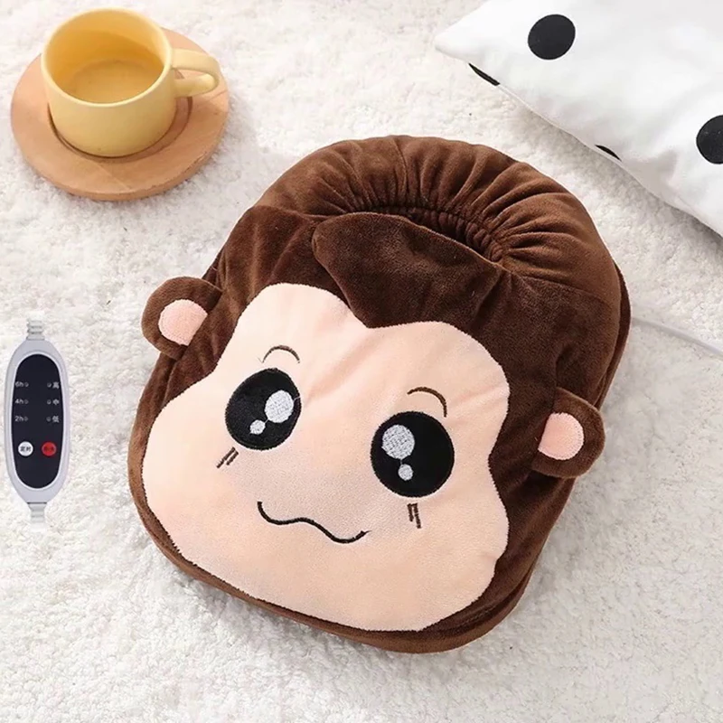 

Plush Heating Pad Adjustable Controller Cute Animal Home Heating Foot Heater Electric Warmer Heizmatte Room Decoration AH50DD
