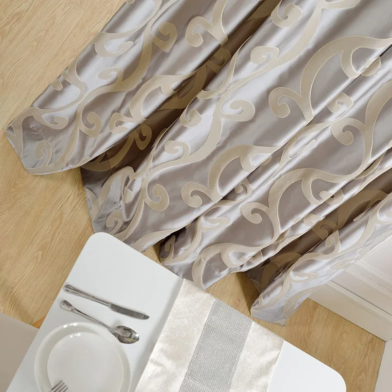 Современные занавески для гостиной столовой спальни высокоточные жаккардовые