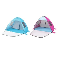 beach tentpop up sun shelter easy setup portable sun shade tent 190t waterproof silver coated polyester cloth