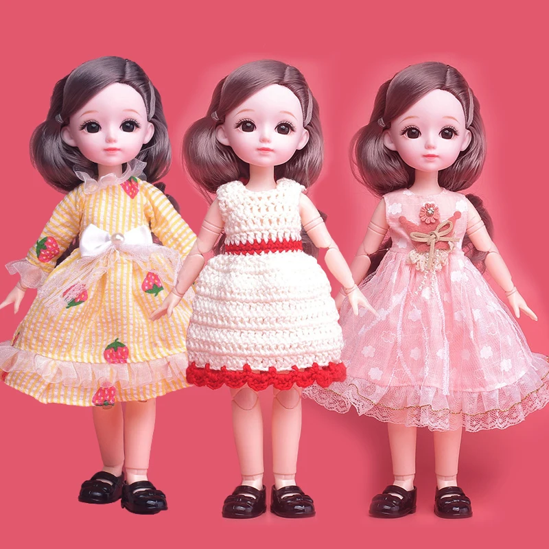 

BJD 1/6 Fit for 11.5"-12"(30cm) Doll Clothes Cartoon Style Princess Dress Fashion Dolls Accessories Dress Up DIY Toys Girls Gift